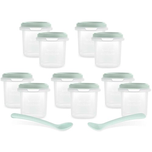 Miniland 10 dijelni set posudica za hranu mint 200ml Cijene