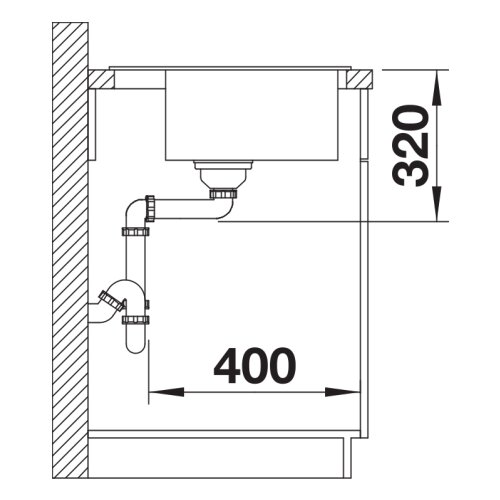 Blanco sudopera dalago 5 515x510/190 mm vulkan siva Slike