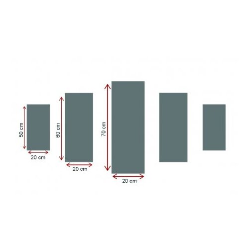 Wallity Slike karte sveta, set sa 5 slika, 105x70 cm Slike