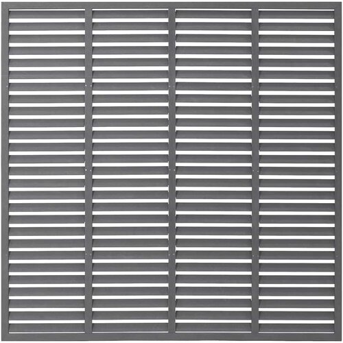  Re&amp;scaron;etkasta ograda od WPC-a 180 x 180 cm siva Slike