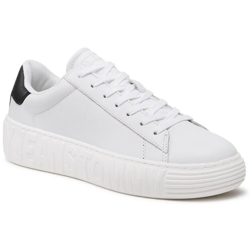 Tommy Jeans Niske tenisice crna / bijela Cijene