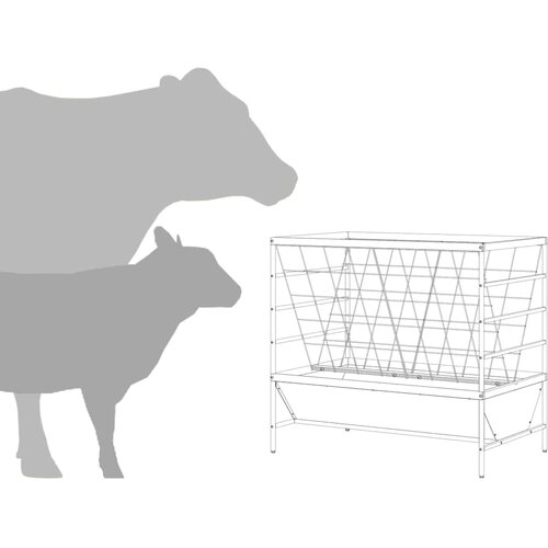  Hranilica za stoku Crna 100 x 60 x 90 cm Hladno valjani čelik Slike