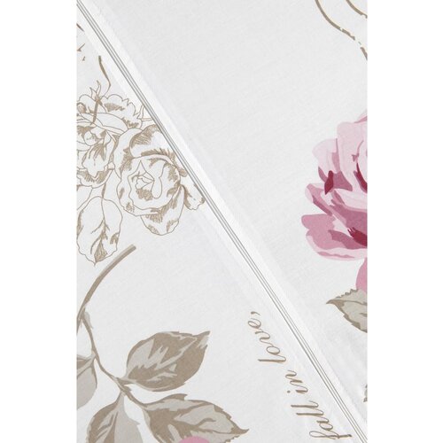 Modern Living Posteljnina Diary Rose, Bela, Bombaž, 60/80, 140/200 Slike