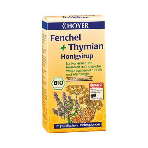 HOYER komarček + timijan medeni sirup bio Cene