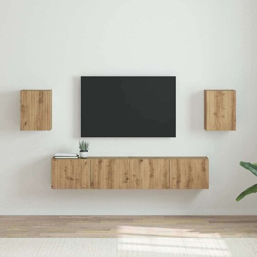 TV stenska omara 2 pcs Oreh 30 x 31 x 40 cm Konstruiran les, (5000238869) Cene