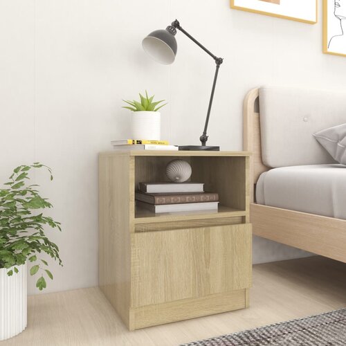 vidaXL noćni ormarići 2 kom boja hrasta 40 x 40 x 50 cm od iverice Cijene