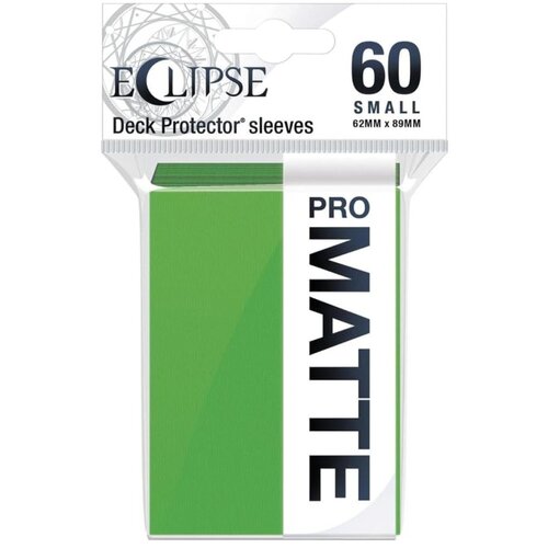 Ultra PRO Matte Eclipse Small Desk Protector Sleeves 60 - Lime Green Cene