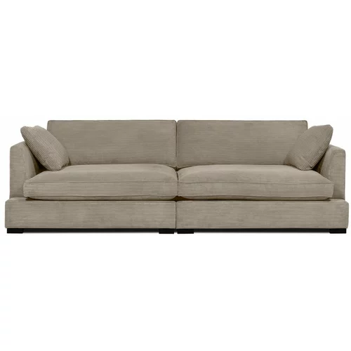 Scandic Bež sofa od samta 266 cm Mobby –