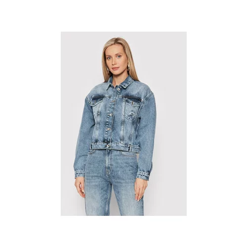 Patrizia Pepe Jeans jakna 8O0005/D1WZB-C901 Modra Slim Fit