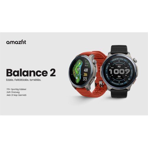 Amazfit Balance 2 3,81 cm (1.5") AMOLED Digitalno 480 x 480 pikseli Ekran osjetljiv na dodir Sivo Wi-Fi GPS Cijene