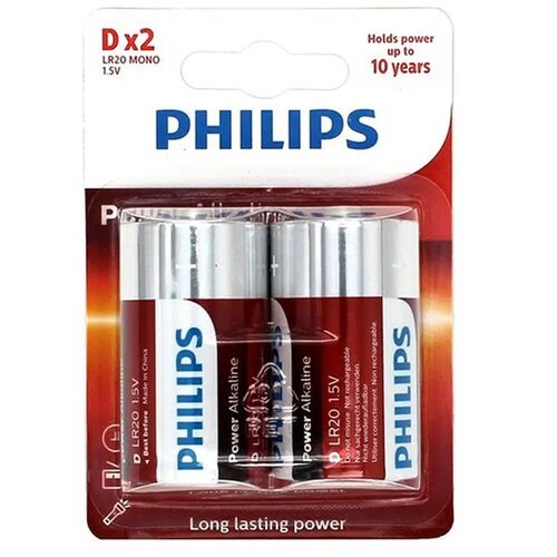 Philips baterija, alkalna, LR20 d, , 2K Slike