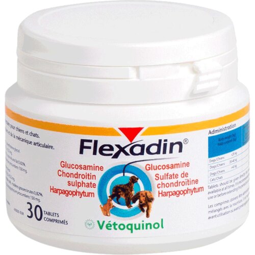 Vetoquinol flexadin – jedinstvena podrška zglobovima - 30 tableta Slike