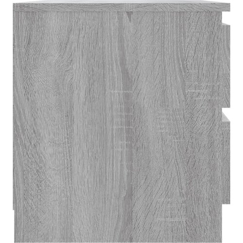  Noćni ormarići 2 kom sivi hrast 50x39x43,5 cm konstruirano drvo Slike