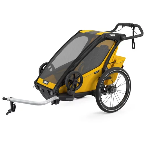 Thule chariot Sport1 black spectra yellow - multifunkcijska prikolica za otroka 4 v 1