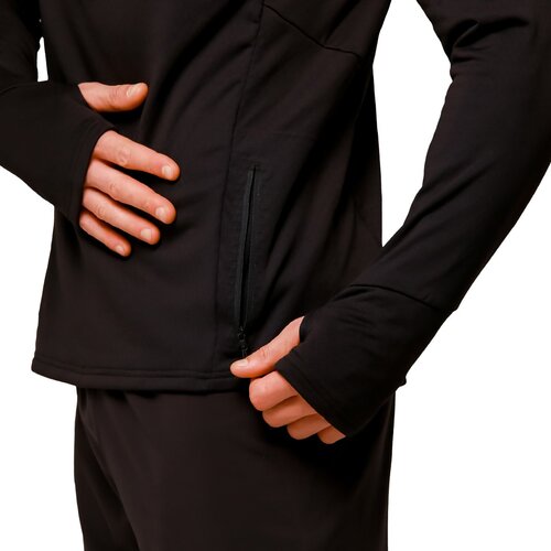 GymBeam Majica za trčanje Pulse 1/2 Zip Black XXL Slike