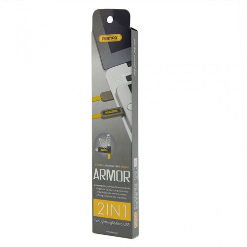 Remax data kabl Armor za iPhone lightning/micro USB RC-067t žuti Slike