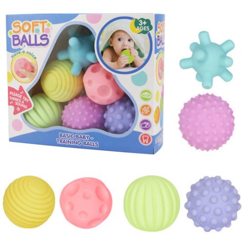  Set senzornih loptica za bebe Soft - 6u1 Cijene