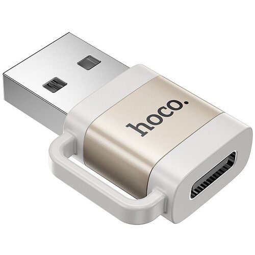 Hoco adapter otg usb a (mu&amp;scaron;ki) na type c (ženski) 3A UA31D sivi Slike