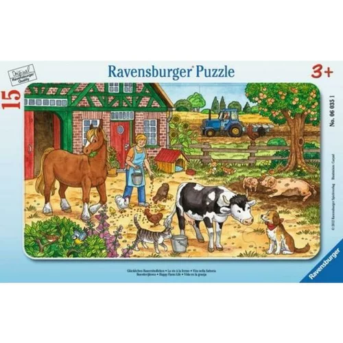 Ravensburger 15 delna sestavljanka Kako se hranijo živali na kmetiji 060351