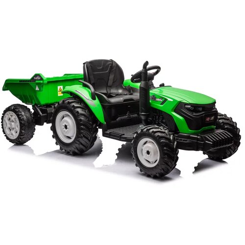 Lean Toys Otro&amp;scaron;ki traktor 24V s prikolico svetlo zelena Slike