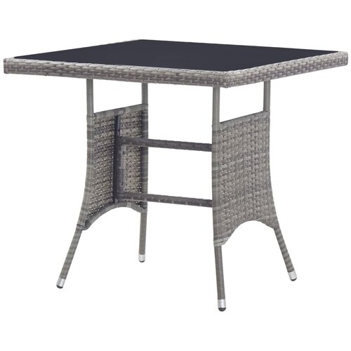  Vrtni stol sivi 80 x 80 x 74 cm od poliratana Slike
