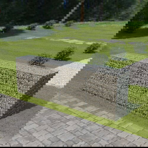  Gabionski zid s poklopcima od pocinčanog čelika 300 x 50 x 100 cm Slike