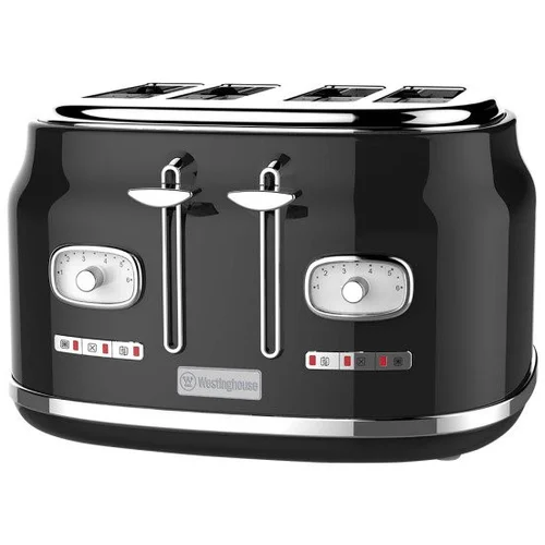 Westinghouse Opekač kruha Retro Black 4 slice WKTTB809BK