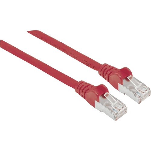 Intellinet 319133 RJ45 omrežni kabel\, Patch kabel CAT 6a S/FTP 7.50 m rdeča za&scaron;čita iz folije\, pletena za&scaron;čita\, brez halogena 1 kos, (20417887) Cene