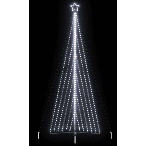 vidaXL Lučke za novoletno jelko 789 LED diod hladno bele 476 cm Cene