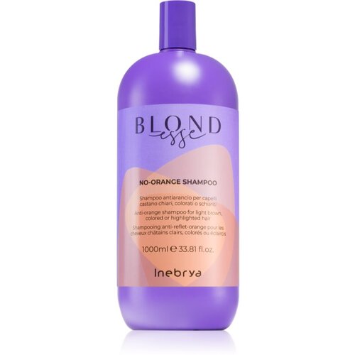 Inebrya BLONDesse No-Orange Shampoo hranilni šampon za nevtralizacijo medeninastih podtonov 1000 ml Cene