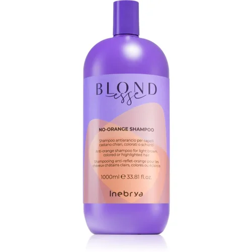 Inebrya BLONDesse No-Orange Shampoo hranilni šampon za nevtralizacijo medeninastih podtonov 1000 ml