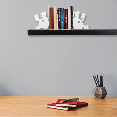Aberto Design Držač za knjige 10, 40.5x14x22cm, Bijeli Cijene