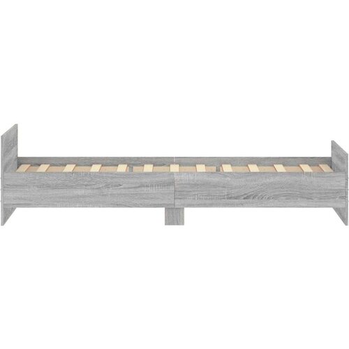 VidaXL Okvir za krevet boja hrasta 90x190 cm od konstruiranog drva Slike