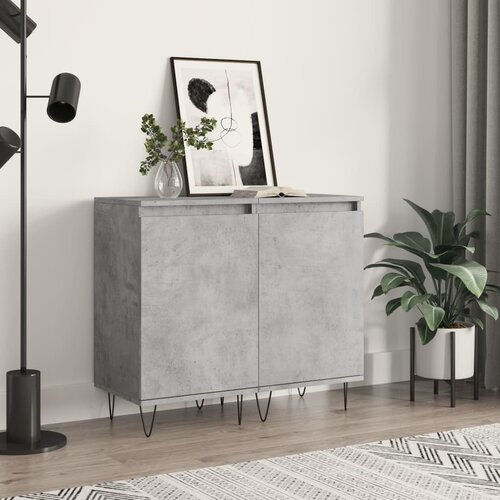 vidaXL Komoda 2 kosa betonsko siva 40x35x70 cm inženirski les Cene