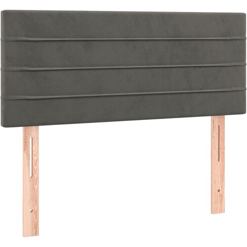 Maison Chic posteljno vzglavje - vzglavna omarica - nočna omarica temno sivo 100x5x78/88 cm žamet, (21707358) Slike