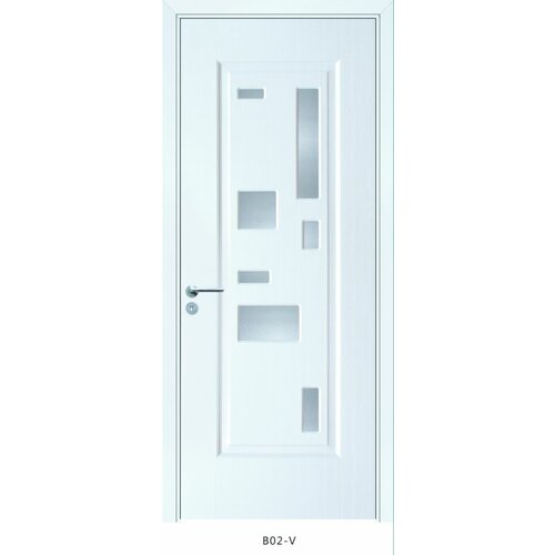 Bestimp sobna vrata lemn B02-68-V bela Slike