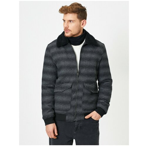 Koton Collar Faux Fur Coat Slike