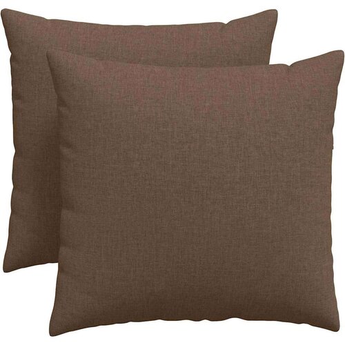 VidaXL jastučići za sofu 2 pcs smeđa 50 x 50 cm tkanina Slike