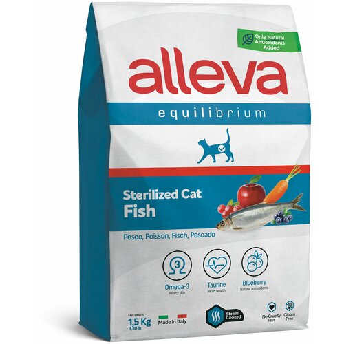 Diusapet alleva hrana za sterilisane mačke equilibrium adult - riba 1.5kg Slike