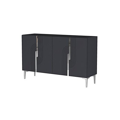 Hanah home konzola meyra 120 anthracite silver Slike