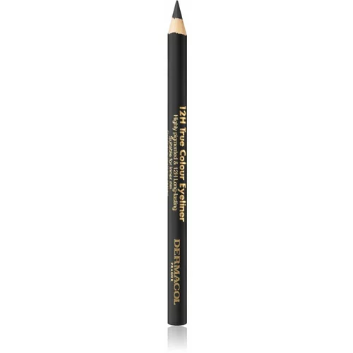Dermacol True Colour Eyeliner dolgoobstojni svinčnik za oči odtenek 08 Black