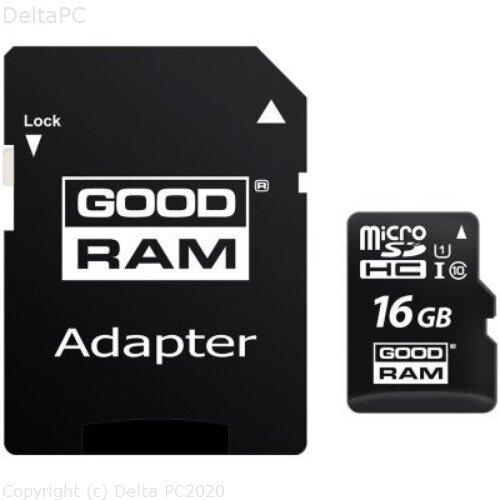 Goodram 16GB MICRO CARD class 10 UHS I adapter M1AA-0160R12 Slike