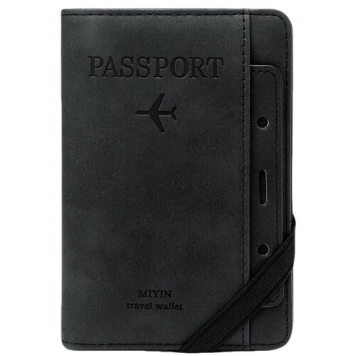 INF RFID blokiranje imetnika potnega lista in potovalne denarnice – zavarujte svojo identiteto in potovalne dokumente Black, (21553689) Cene