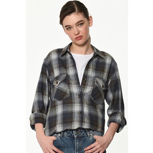 Dewberry Z6664 LADIES SHIRT-COFFEE Slike