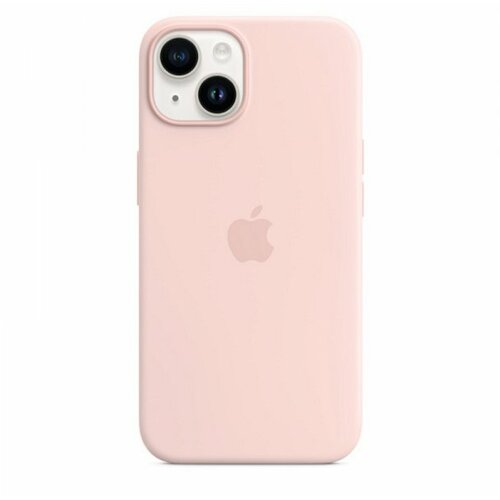 Apple iphone 14 silicone case with magsafe chalk pink (mprx3zm/a) Cene