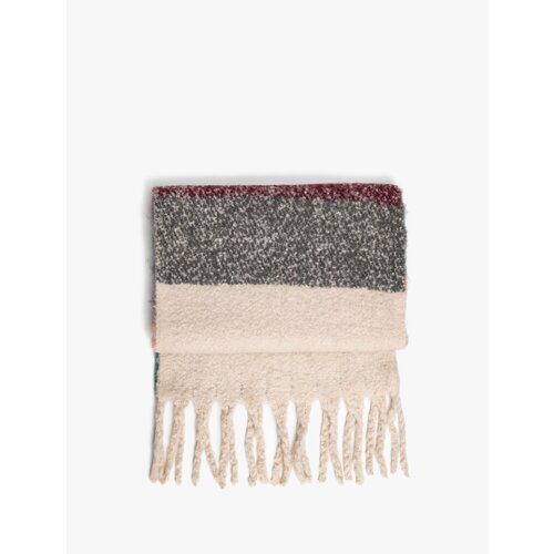 Koton Plush Scarf with Tassel Detail Slike