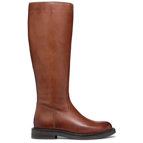Geox Usnjeni elegantni škornji D SERILDA ženski, rjava barva, D46WYA 00043 C6002 Cene