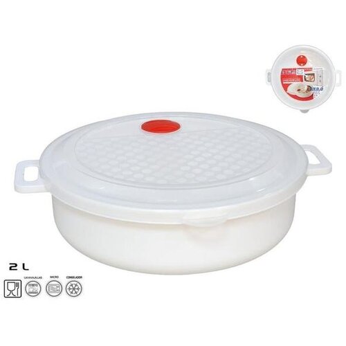 Posuda S POKLOPCEM 2L ZA MIKROVALNU PVC Slike