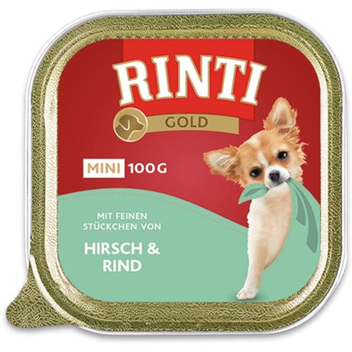 Rinti FI92023 Gold Mini Govedina i jelen 100 g Pa&amp;scaron;teta za male odrasle pse Slike