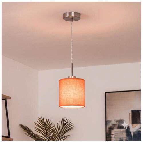Brilagi LED luster na sajli NUBILA 1xE27/60W/230V, prečnik 14 cm, narandžasta Cene